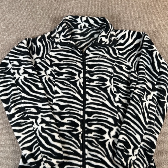 Columbia Women's Zebra Print Teddy Jacket - Picture 1 of 6